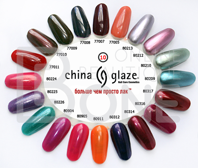 Палитра лаков China Glaze #10 77005-80905